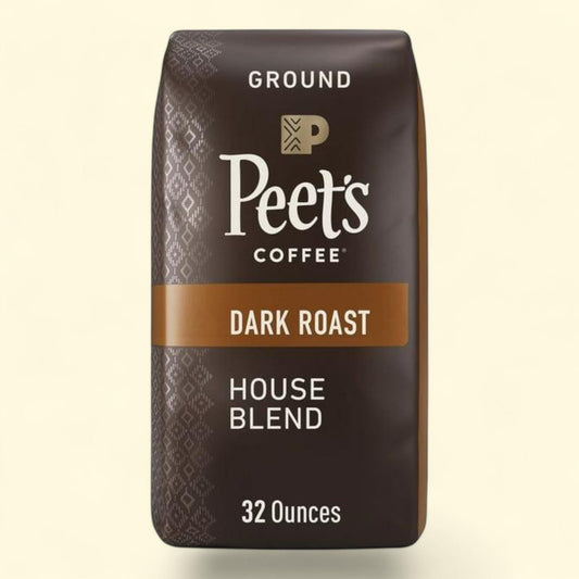 Peet's Coffee Ground Dark Roast, House Blend 32 oz.