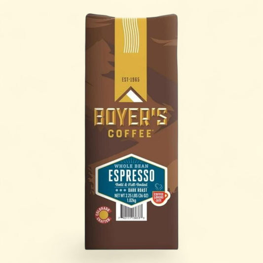 Boyer's Coffee Espresso Whole Bean, 36 oz.