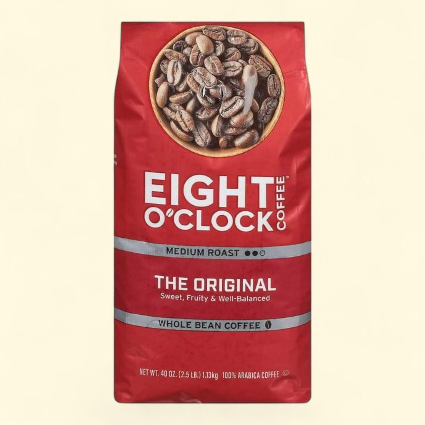 Eight O'Clock Whole Bean Coffee, The Original, 40 oz.