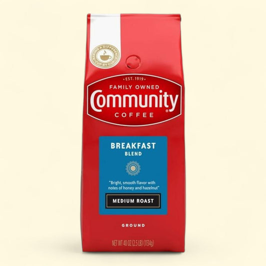 Community Coffee Breakfast Blend Ground Coffee, 40 oz.