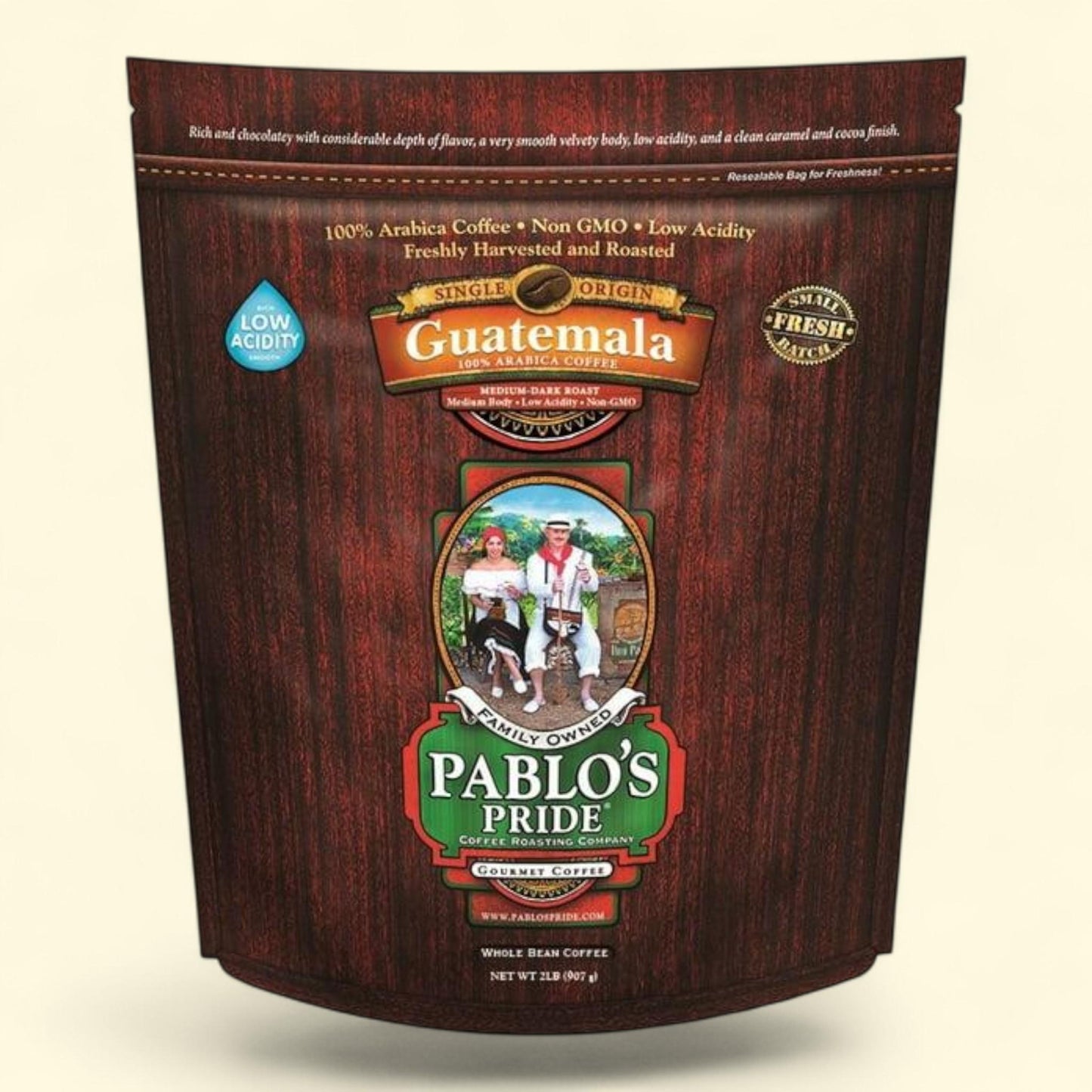 Pablo's Pride Whole Bean Coffee, Guatemala, 32 oz.