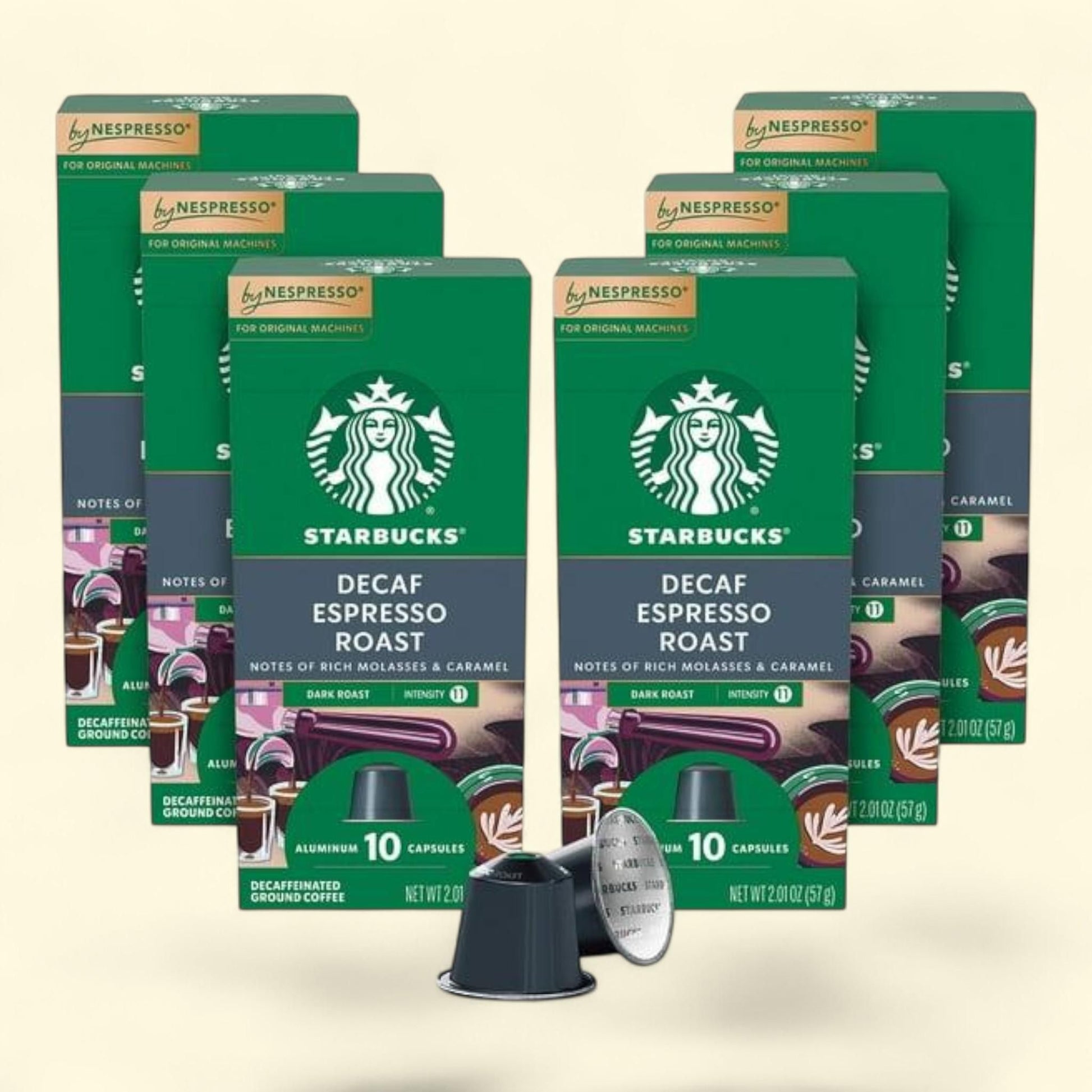 Starbucks by Nespresso Decaf Espresso Coffee Pods, 60 ct. — authentic US product shipped worldwide by Treatspree
