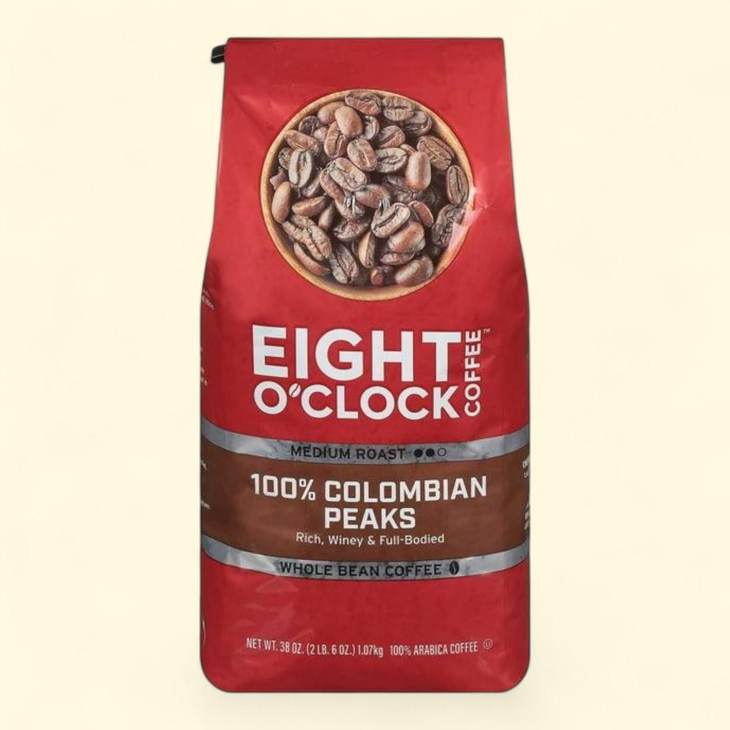 Eight O'Clock Whole Bean Coffee, 100% Colombian Peaks 38 oz.