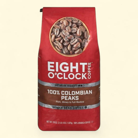 Eight O'Clock Whole Bean Coffee, 100% Colombian Peaks 38 oz.