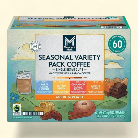 Member's Mark Spring Seasonal Coffee Pods, Medium Roast, 60 pk