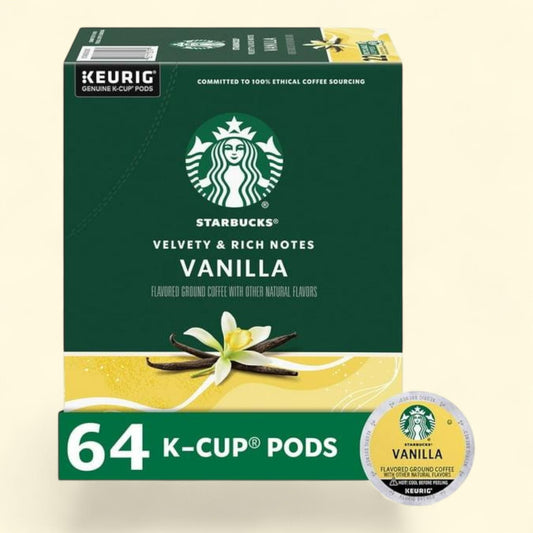 Starbucks Vanilla Flavor Coffee K-cup, 64 ct.