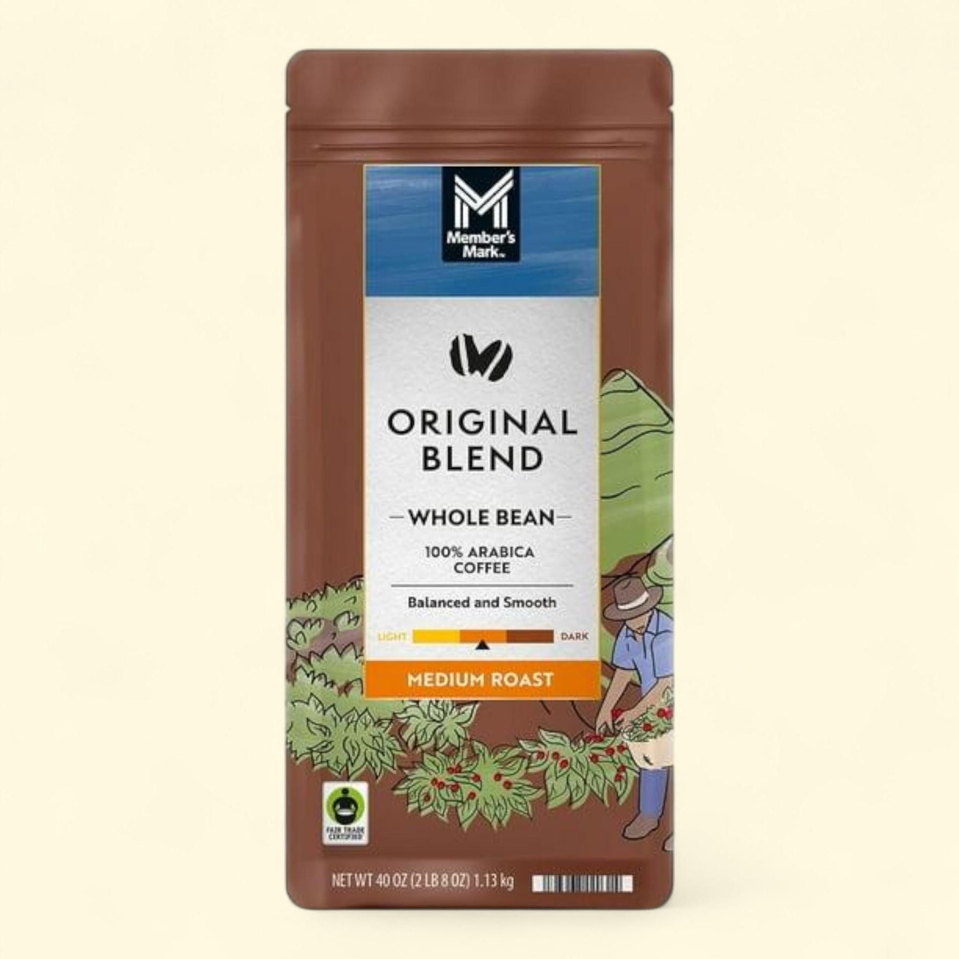 Member's Mark Whole Bean Coffee, 40 oz. — authentic US product shipped worldwide by Treatspree
