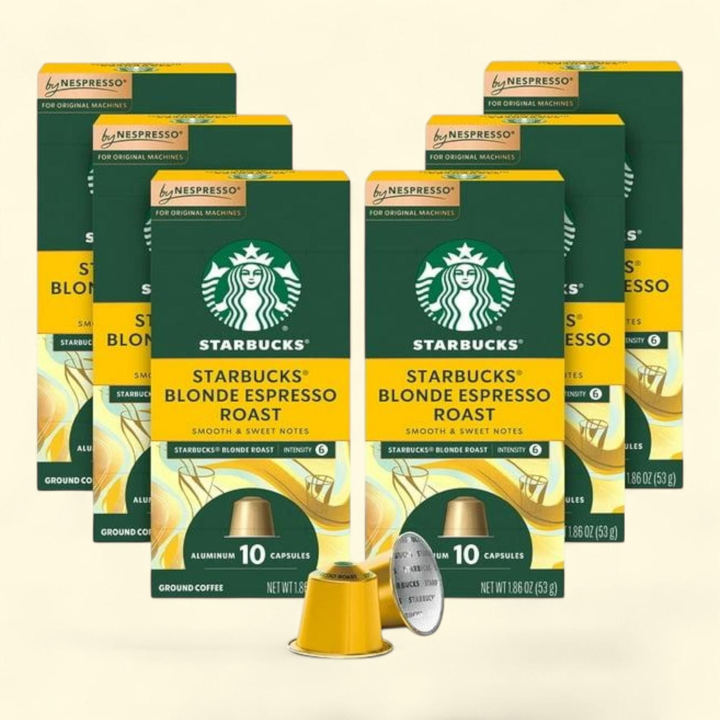 Starbucks by Nespresso Espresso Coffee Pods, Blonde Roast, 60 ct.