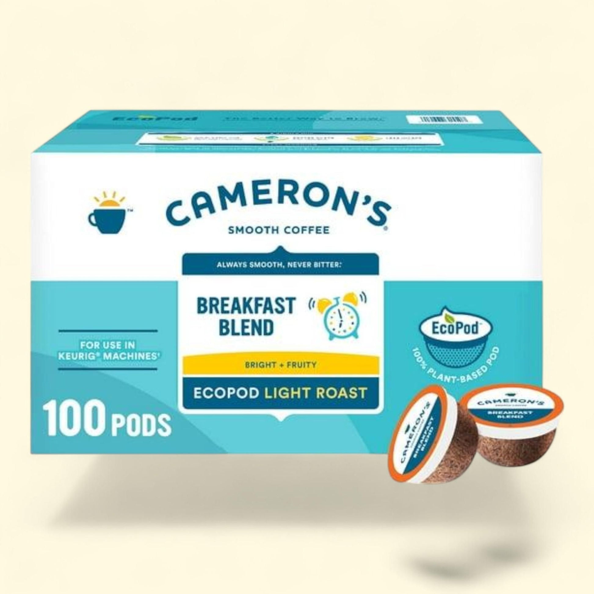 Cameron's Coffee Single Serve Cups, Breakfast Blend 100 ct. — authentic US product shipped worldwide by Treatspree