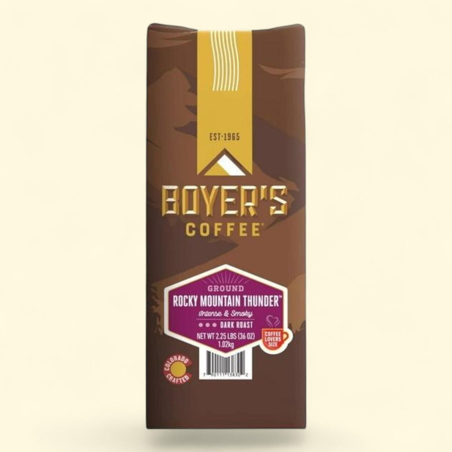 Boyer's Coffee Rocky Mountain Thunder Dark Roast Ground Coffee, 36 oz.