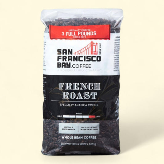 San Francisco French Roast Whole Bean Coffee, 3 lb, 2-pack
