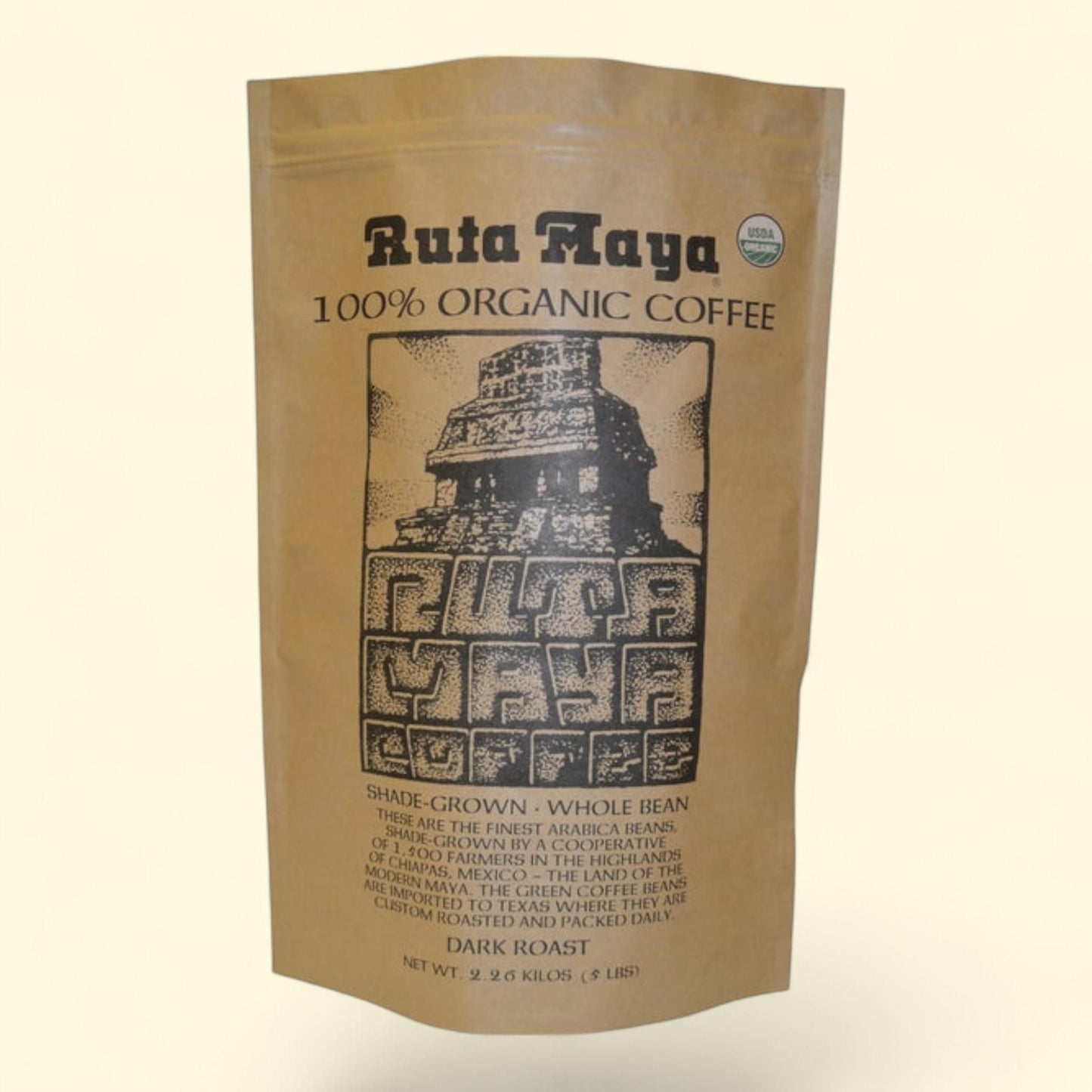 Ruta Maya Organic Dark Roast Coffee, 5 lbs