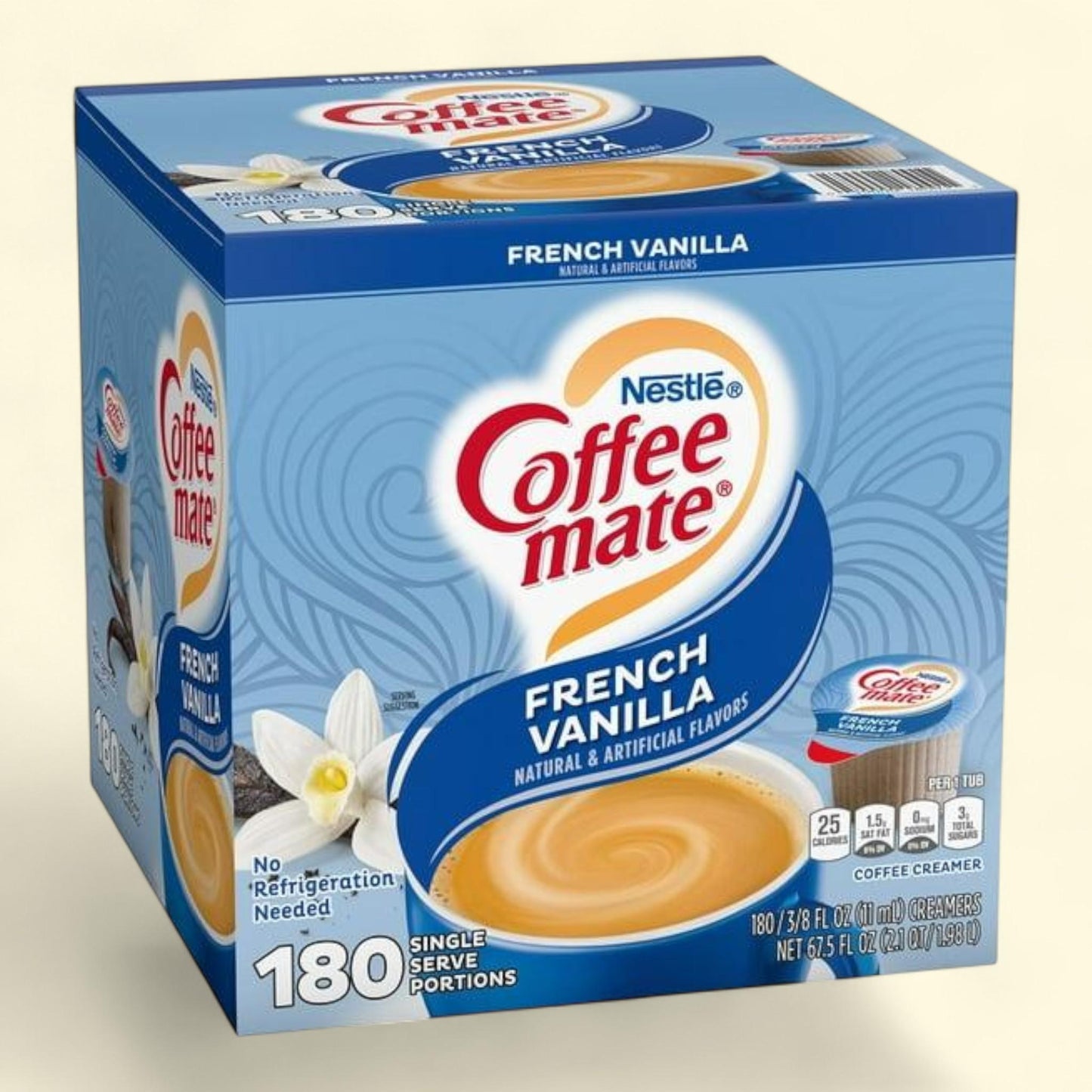 Nestle Coffee-Mate Liquid Creamer Singles, French Vanilla, 180 ct.