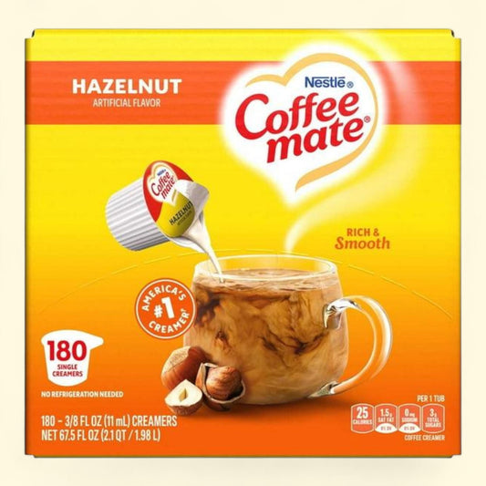 Coffee-mate Creamer, Hazelnut, 180 ct.