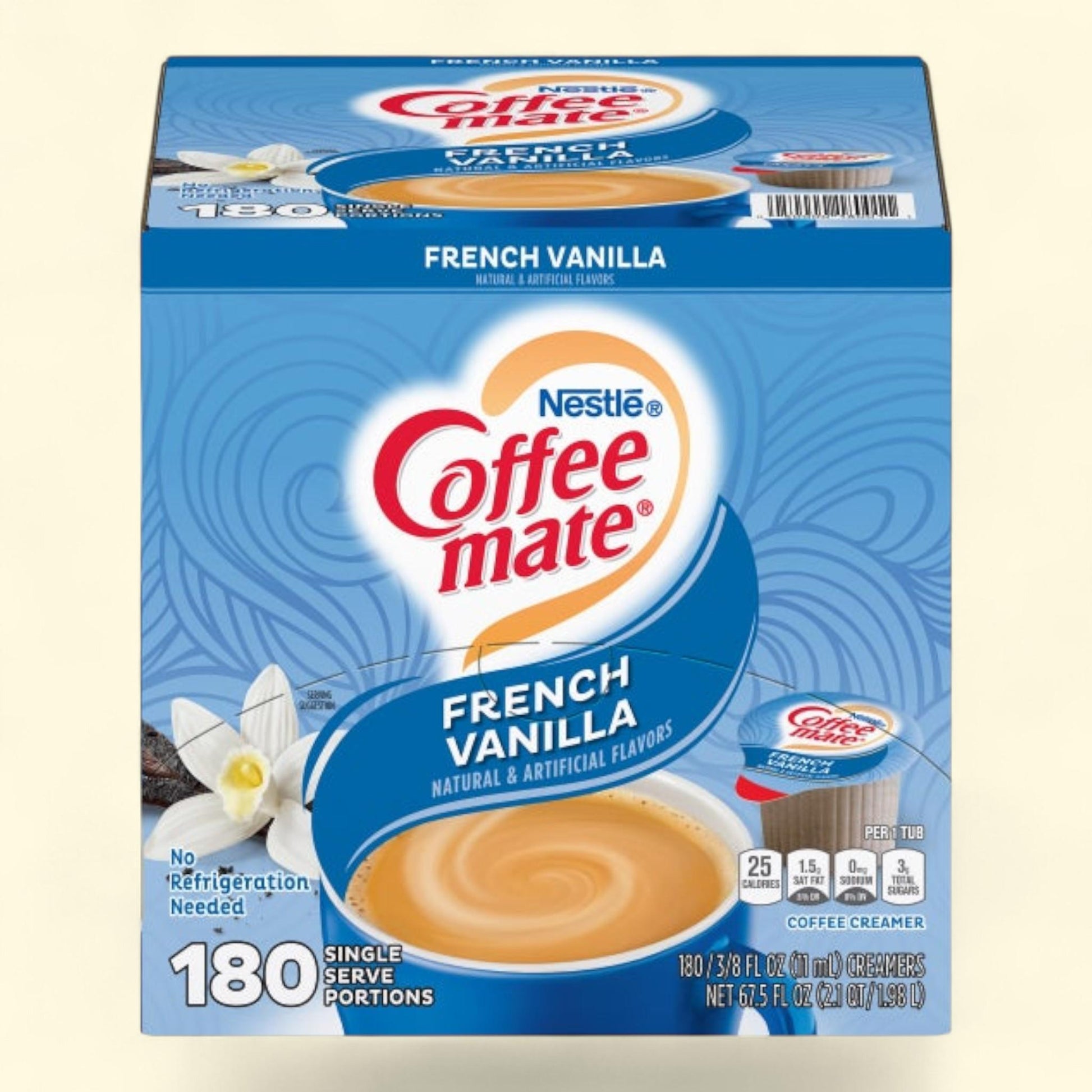 Nestlé Coffee-Mate Liquid Creamer, French Vanilla, 180-count