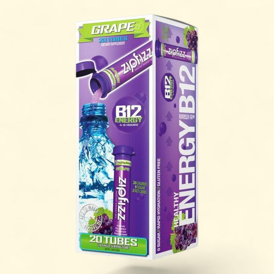 Zipfizz Energy Drink Mix, Grape, 20 ct.