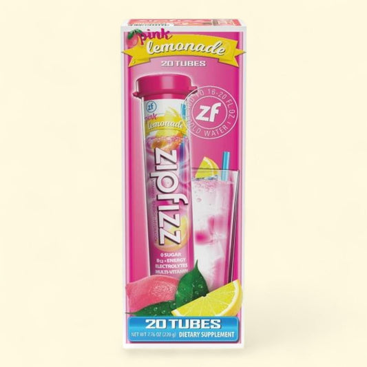 Zipfizz Energy Drink Mix, Pink Lemonade, 20 ct.
