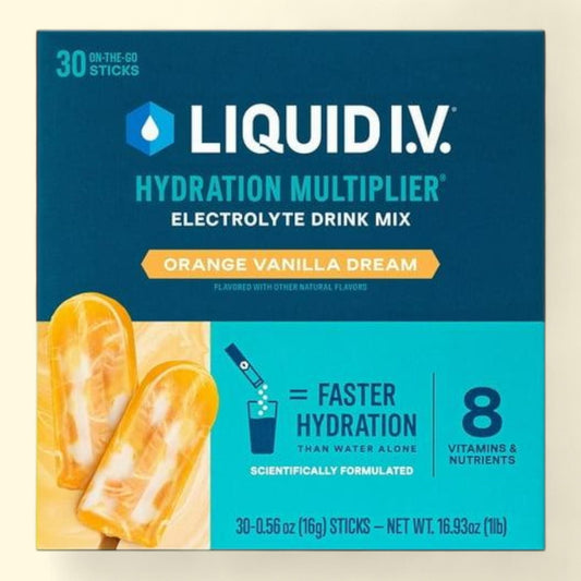 Liquid I.V. Hydration Multiplier Electrolyte Powder, Orange Vanilla Dream 0.56 oz., 30 pk.