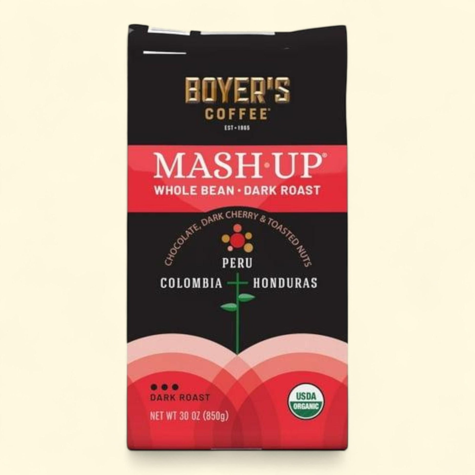 Boyer's Coffee Organic Dark Roast Whole Bean Coffee, Mash-Up Blend,... — authentic US product shipped worldwide by Treatspree