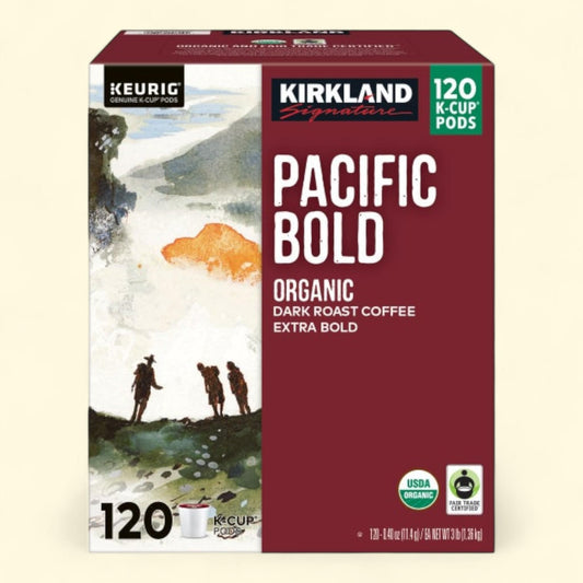 Kirkland Signature Coffee Organic Pacific Bold K-Cup Pod, 120-count