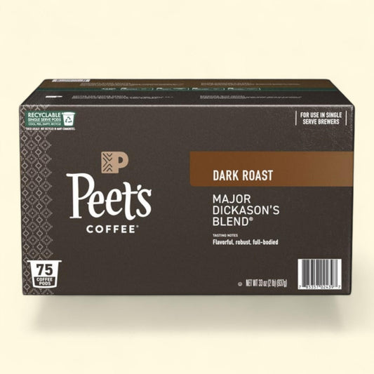 Peet's Coffee Major Dickason’s Blend Single Serve Pods, 75-count
