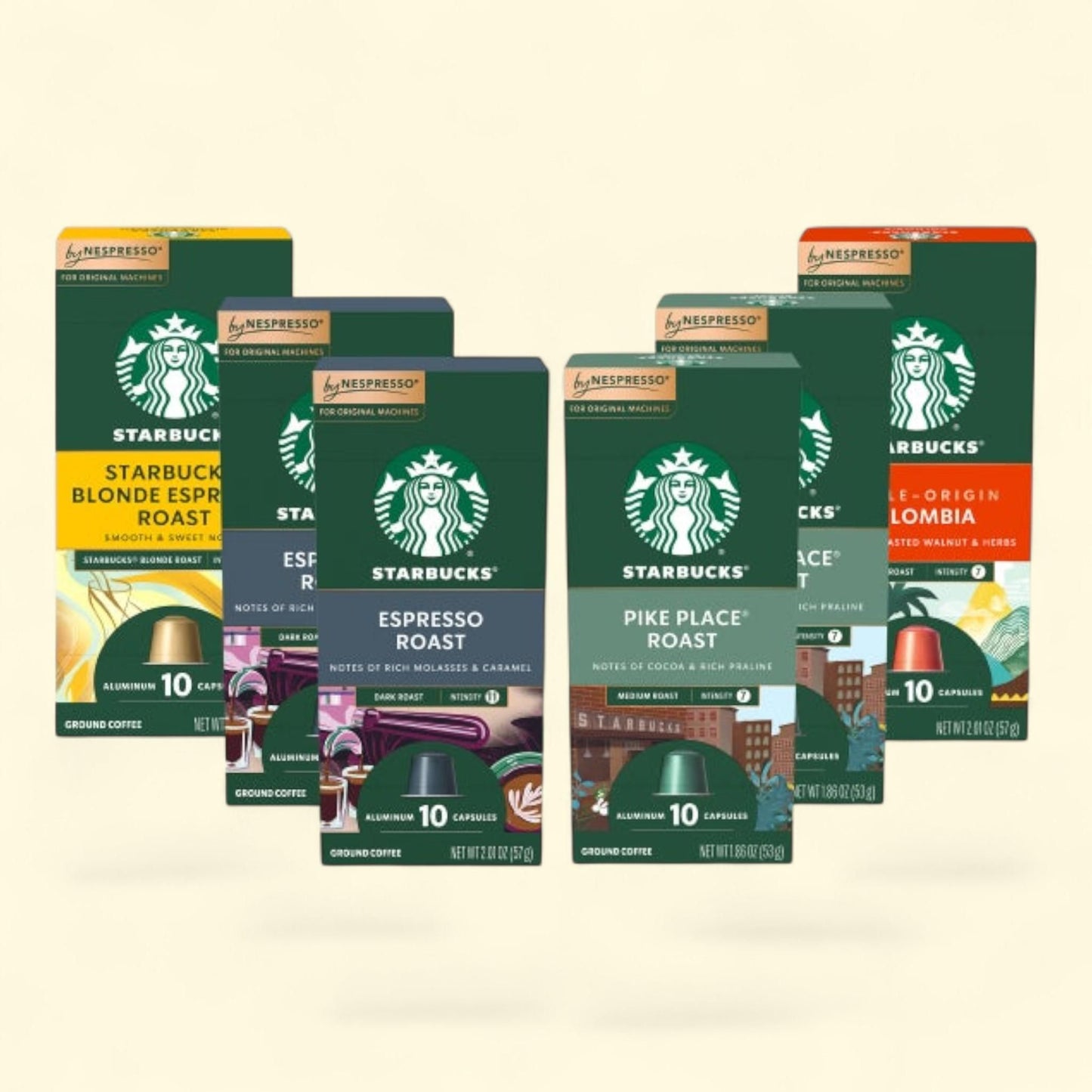 Starbucks by Nespresso Variety Pack Capsules, 60 Count