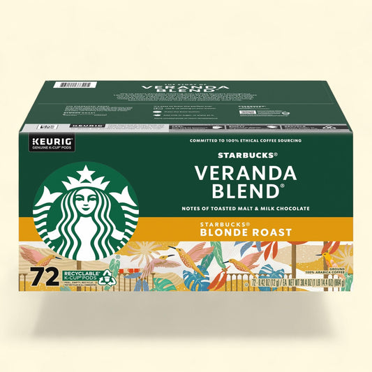 Starbucks Coffee Veranda Blend Blonde Roast K-Cup, 72 count