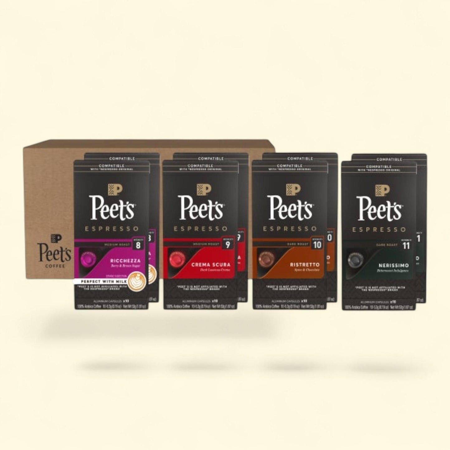 Peet's Coffee Aluminum Capsules, 80-count