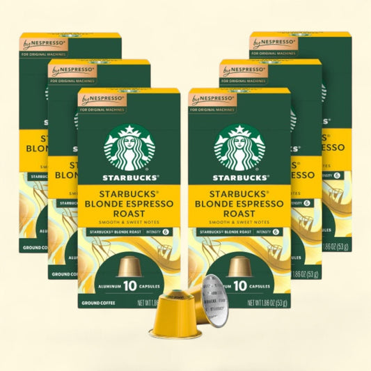 Starbucks by Nespresso Blonde Espresso Roast Capsules, 60 Count