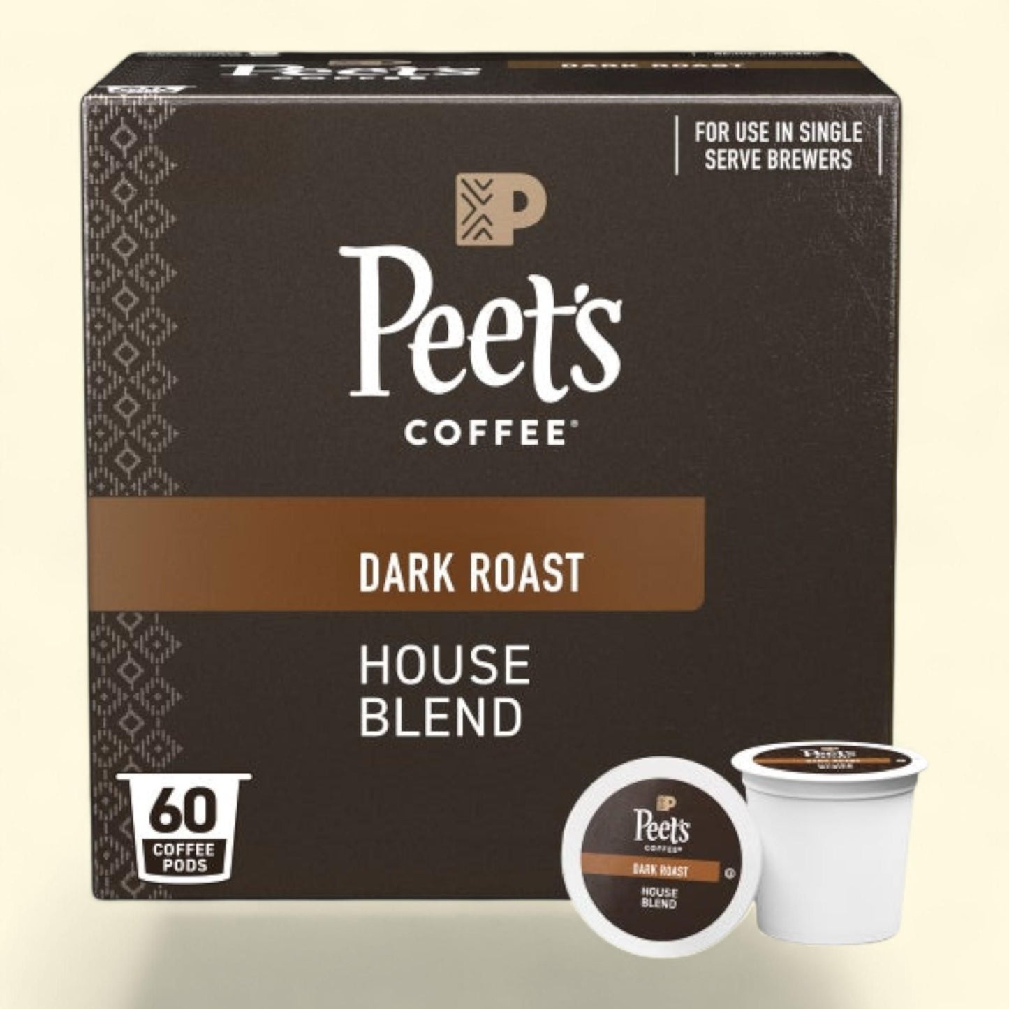 Peet's Coffee House Blend K-Cup Pod, 60-count