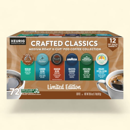 Crafted Classics Coffee K-Cup Pod Variety Pack, 72-count