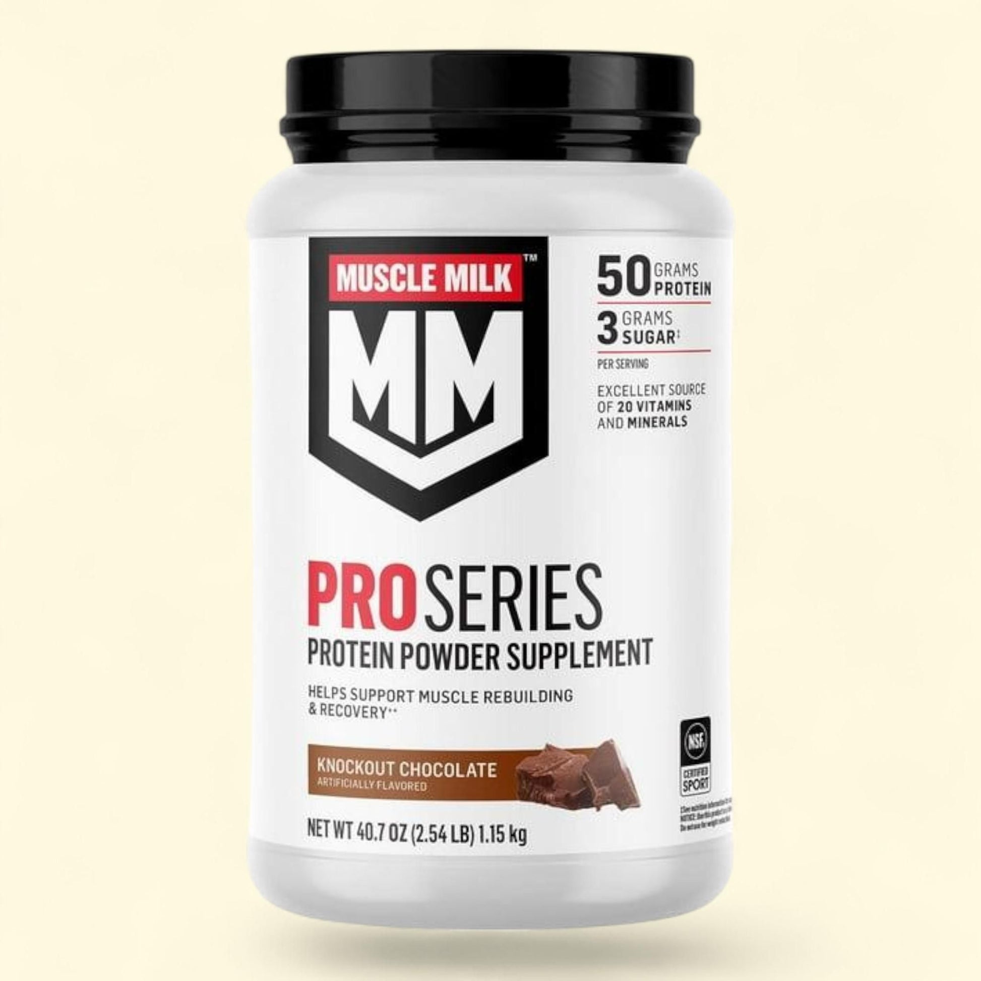 Muscle Milk Pro Series 50g Whey Protein Powder, Knockout Chocolate ... — authentic US product shipped worldwide by Treatspree