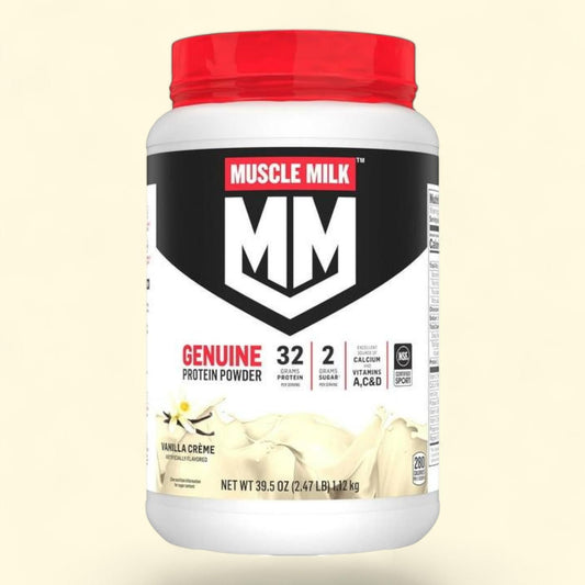 Muscle Milk Genuine Whey Protein Powder, Vanilla Cream, 2.47 lbs.