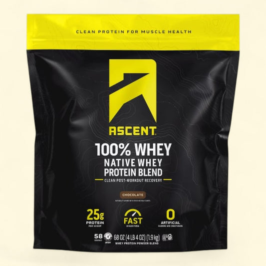 Ascent Whey Protein, Chocolate, 4.25 lbs