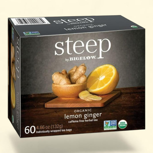 Bigelow Lemon Ginger Herbal Tea, 60 ct.