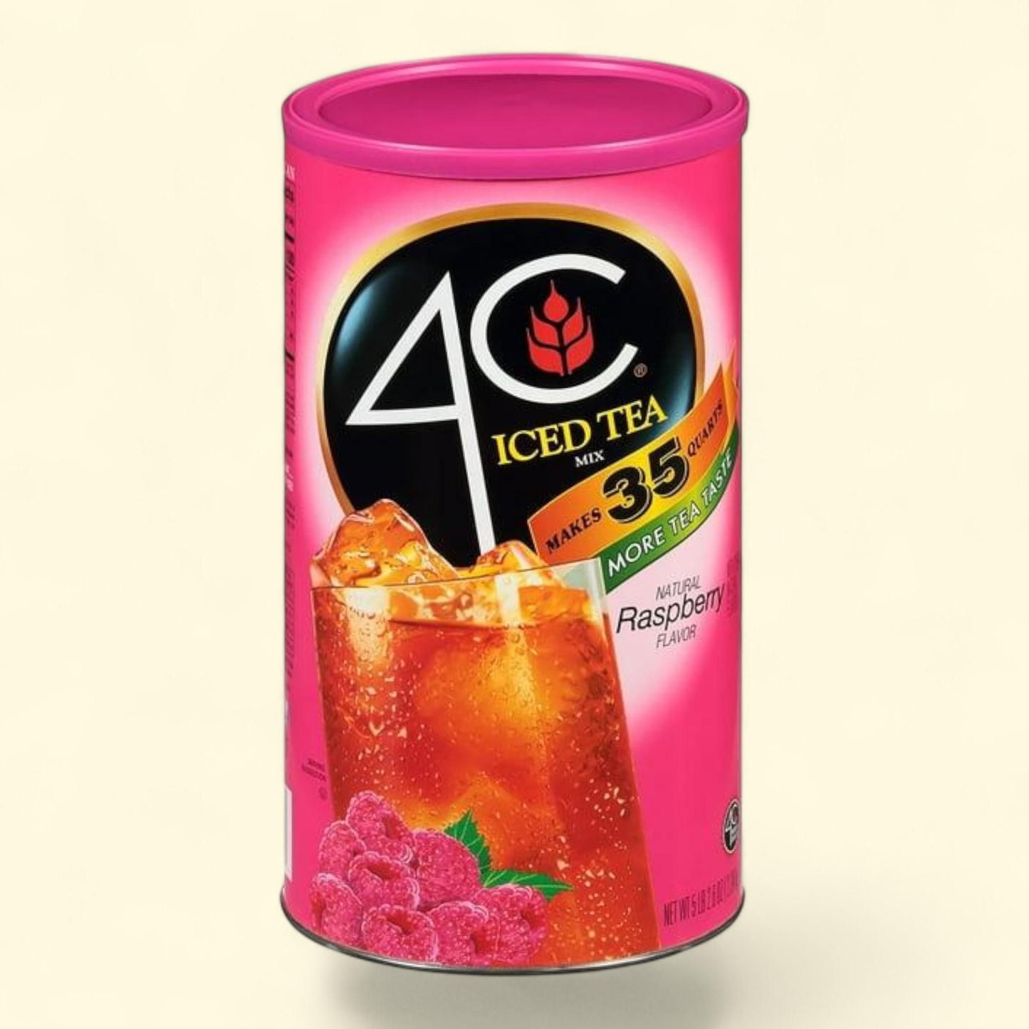 4C Raspberry Iced Tea Mix, 82.6 oz