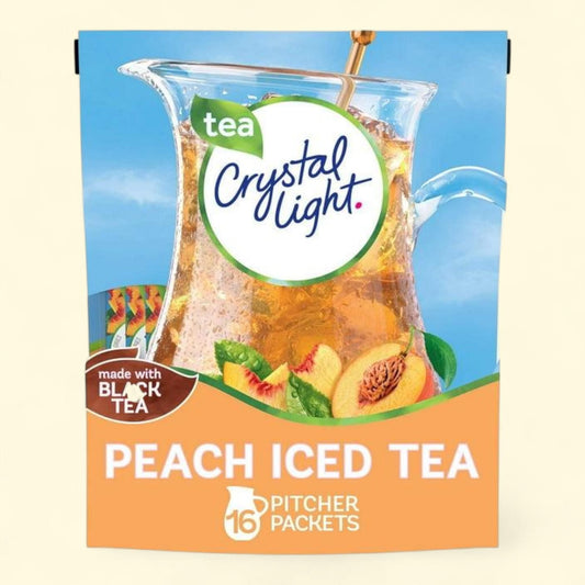 Crystal Light Peach Iced Tea Powdered Drink Mix, 4.55 oz.