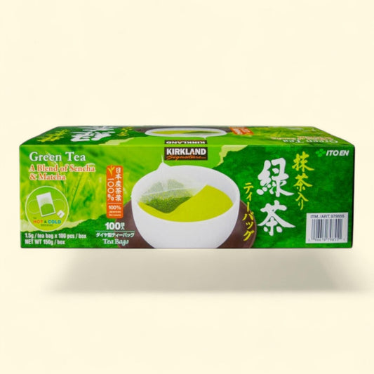 Kirkland Signature Green Tea Bags, 1.5 g, 100-count