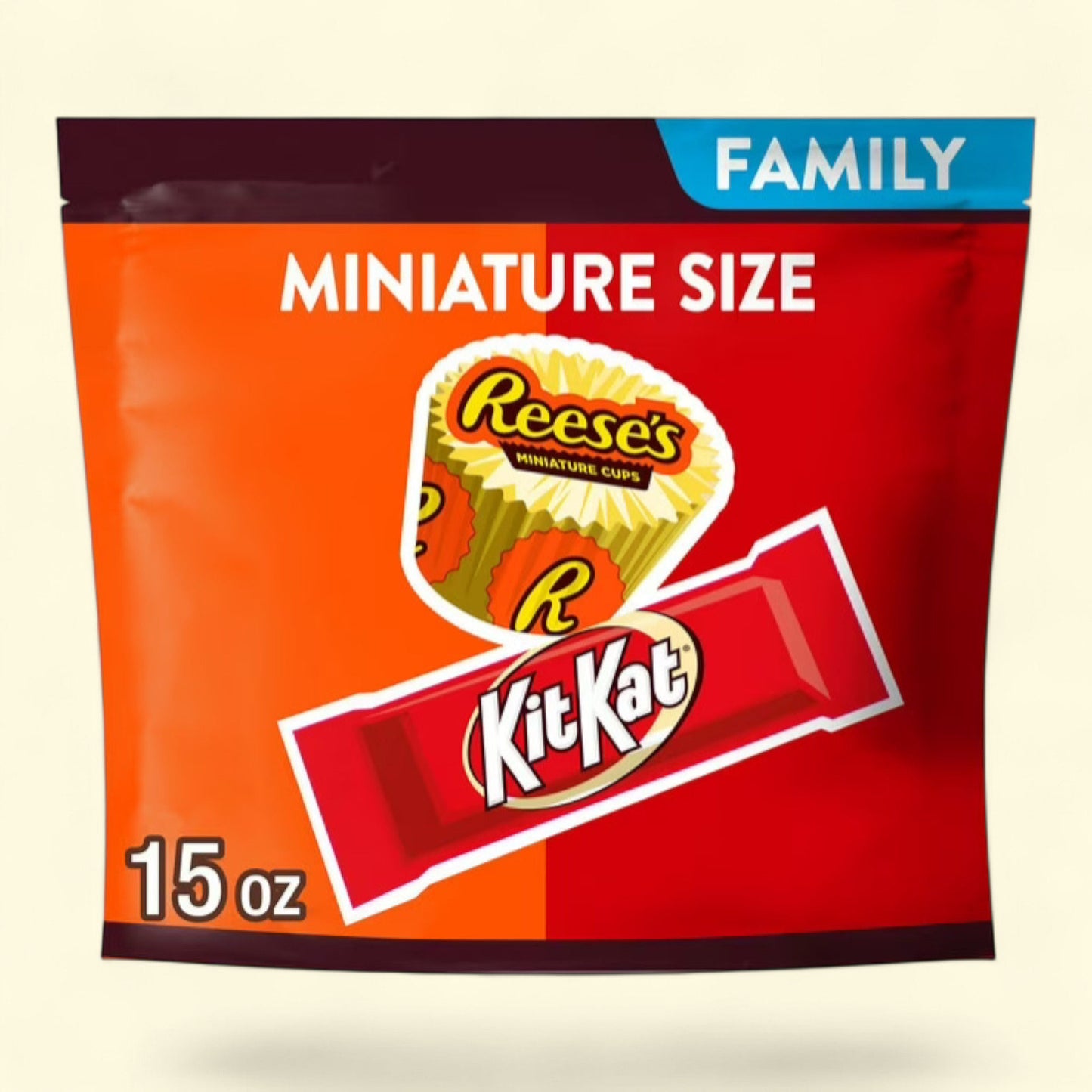 Kit Kat and Reese's Miniatures, Family Pack 15 oz