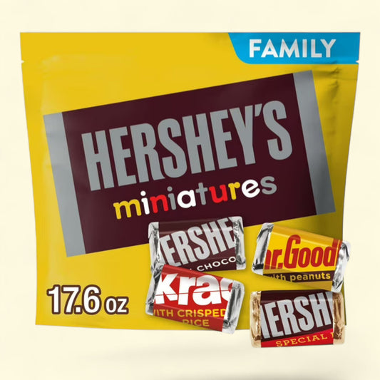 Hershey's Miniatures Assorted Chocolate Candy, 17.6 oz
