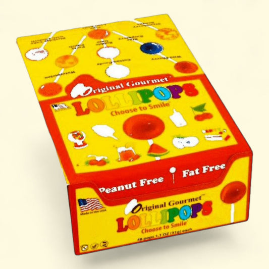 Sucettes gourmandes originales, 31 g, lot de 48