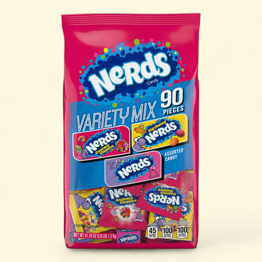 Nerds Gummy Candy Variety Mix, 41.7oz/90ct