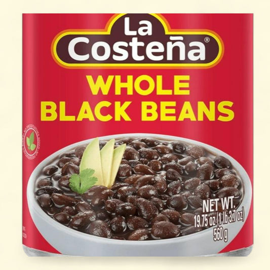 La Costena Whole Black Beans, 19.75 oz Can