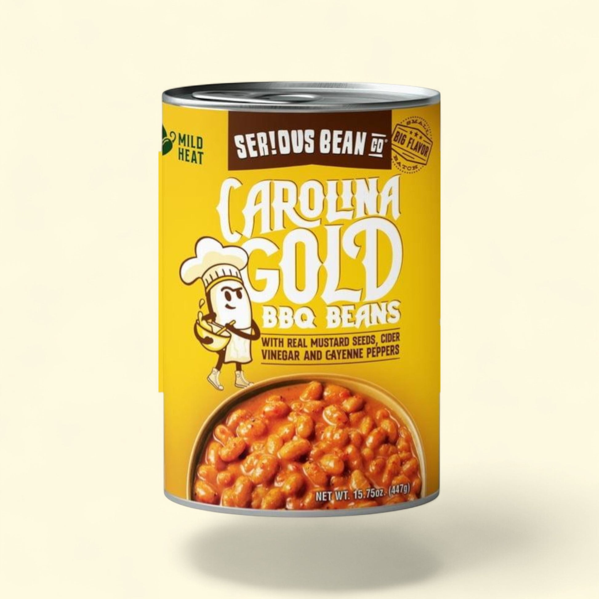 SERIOUS Bean Co Carolina Gold BBQ Beans, 15.75 Oz Can — authentic US product shipped worldwide by Treatspree