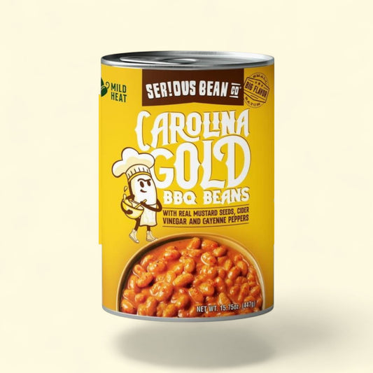 SERIOUS Bean Co Carolina Gold BBQ Beans, 15.75 Oz Can — authentic US product shipped worldwide by Treatspree