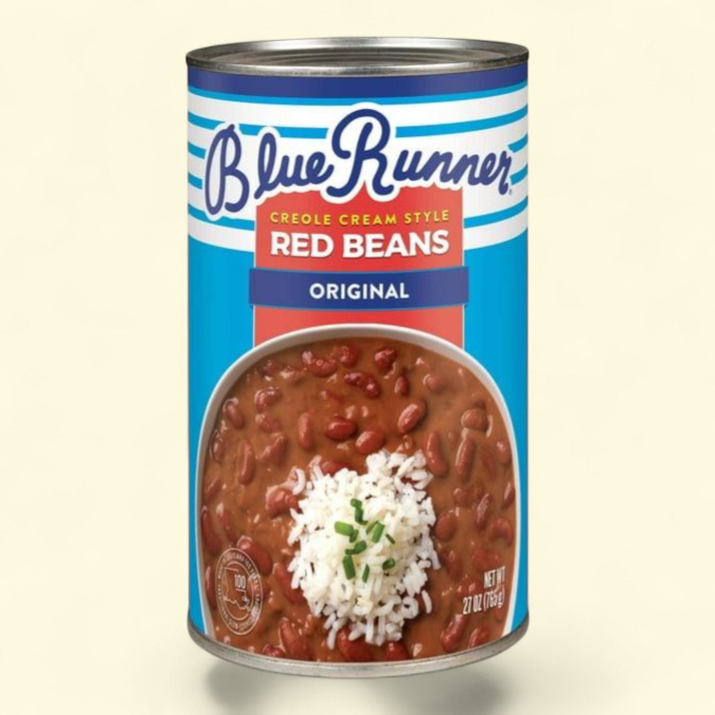 Blue Runner Creole Cream Style Red Beans, 27 oz Can