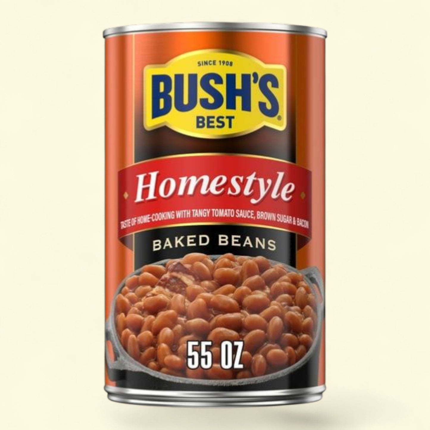 Bush's Homestyle Baked Beans, Canned Beans, 55 oz Can