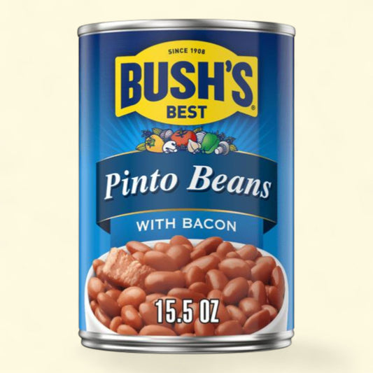 Bush's Pinto Beans with Bacon, 15.5 oz