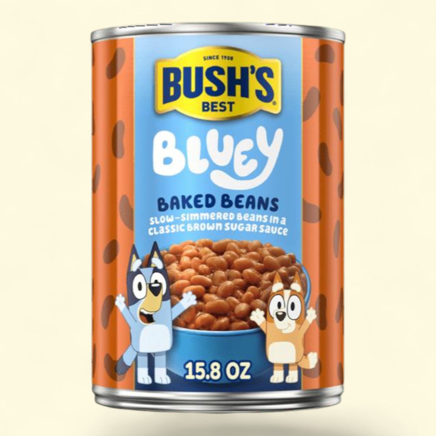 Bush's Bluey Baked Beans, Canned Beans, 15.8 oz Can