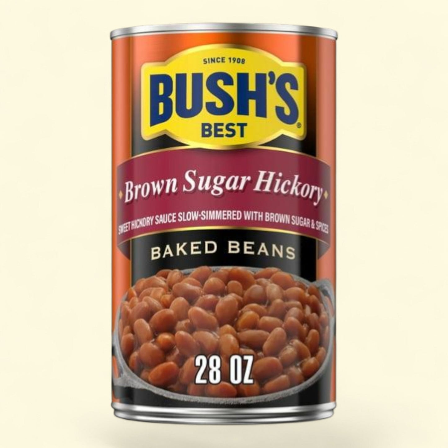 Bush's Brown Sugar Hickory Baked Beans, Canned Beans, 28 oz Can